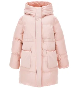 Piumino lungo nylon vera piuma