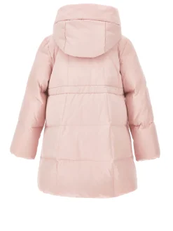 Piumino lungo nylon vera piuma