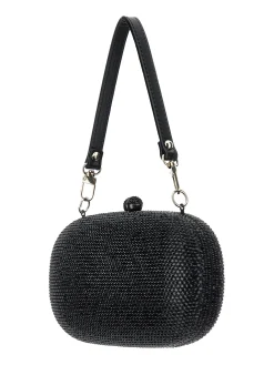 Pochette ovale strass