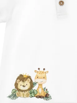 Polo piquet con animaletti