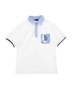 Polo piquet con dettagli bacchettina