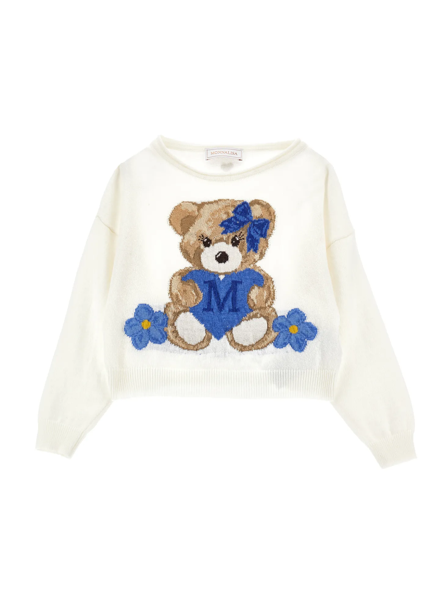 Pull jacquard con cachemire