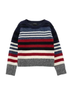 Pull misto lana righe