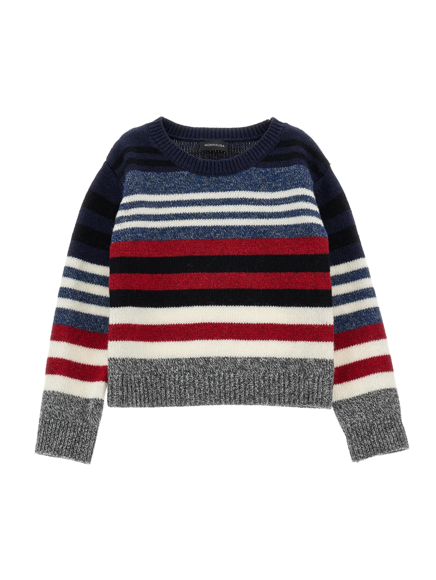 Pull misto lana righe