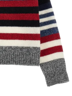 Pull misto lana righe