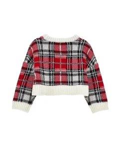 Pull misto lana tartan
