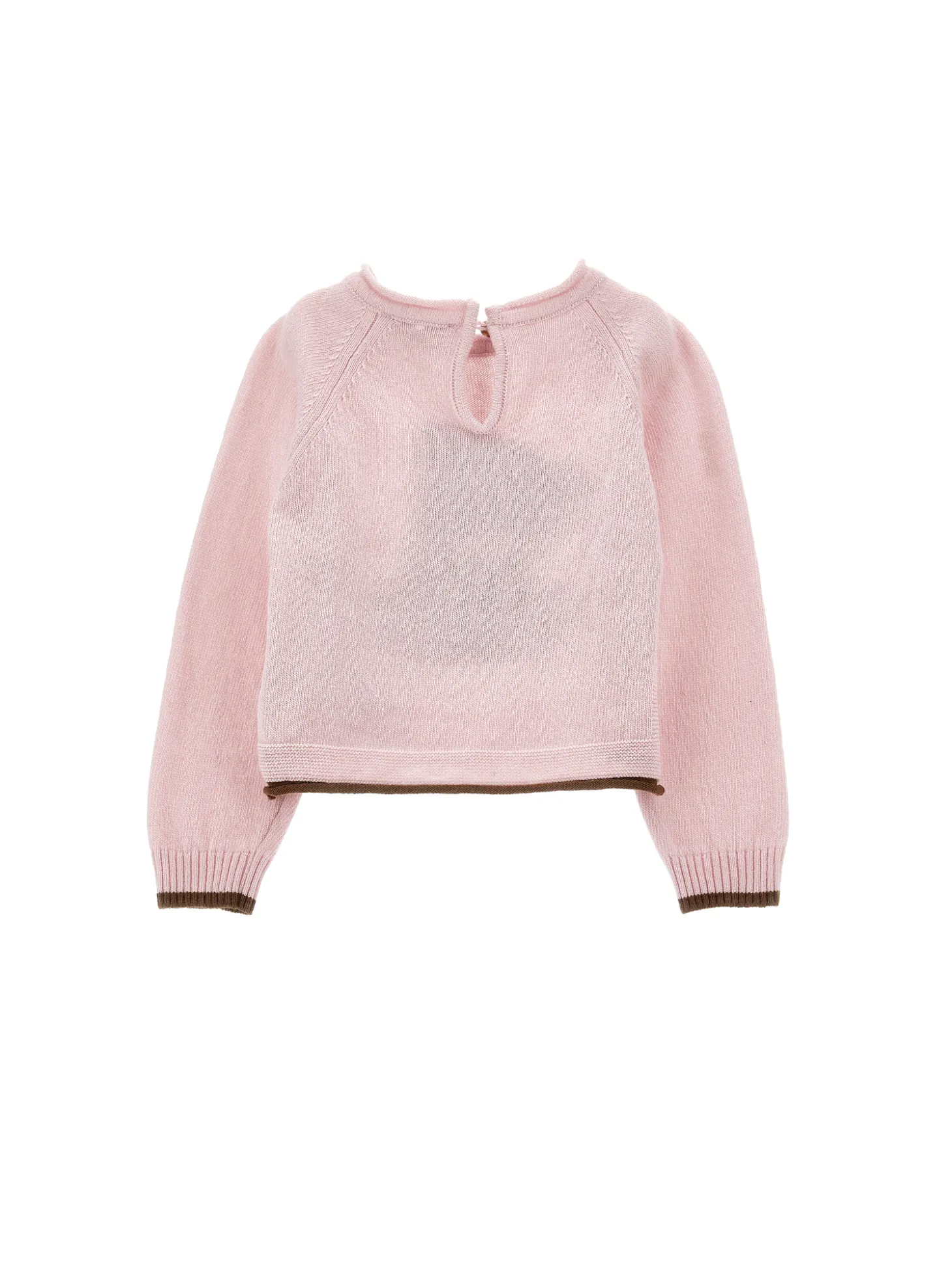 Pull supersoft intarsio orsetto