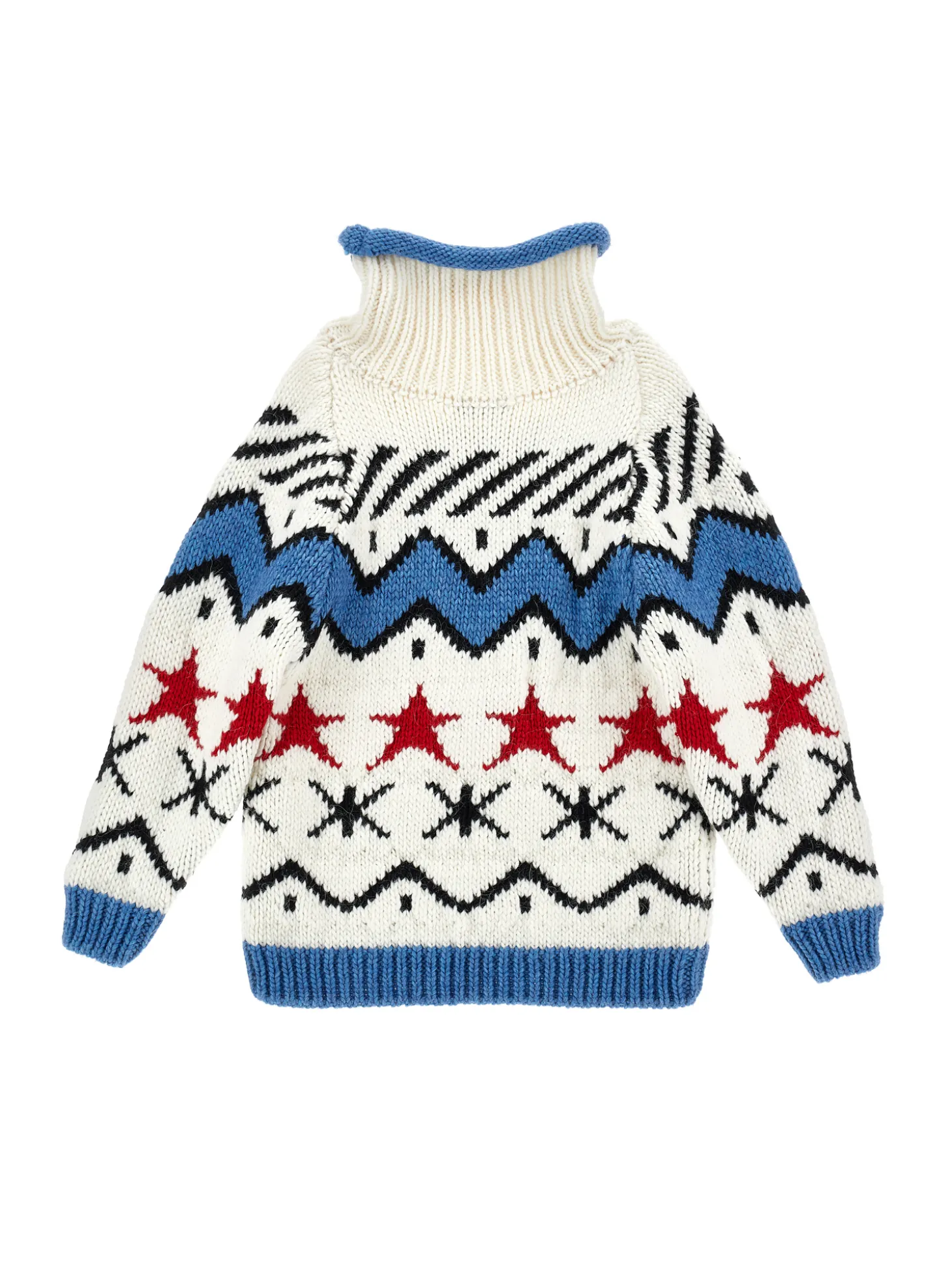Pullover misto alpaca jacquard