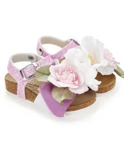 Sandaletti glitter maxi anemoni
