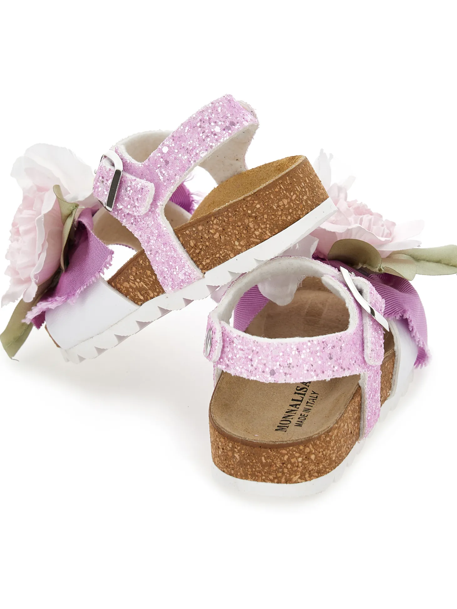 Sandaletti glitter maxi anemoni