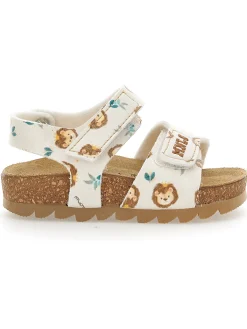 Sandali comfort stampa leoncino