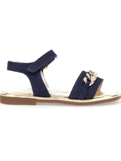 Sandali nappa con catena strass