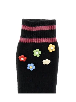 Scaldamuscoli lana soft con fiori