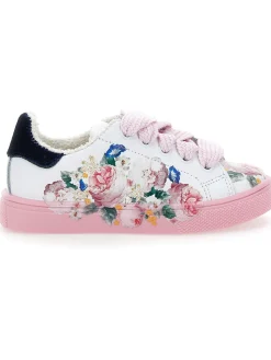 Scarpe modello tennis fiori