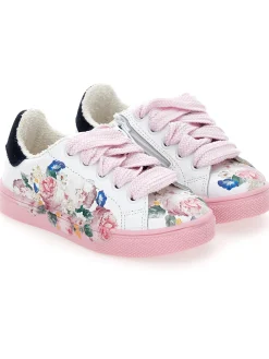 Scarpe modello tennis fiori