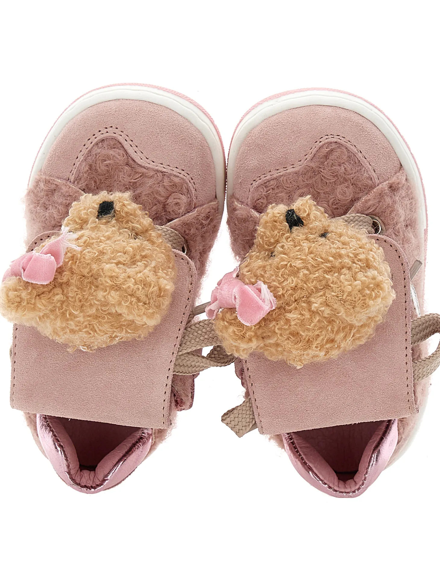 Scarpe tennis peluche con orsetto