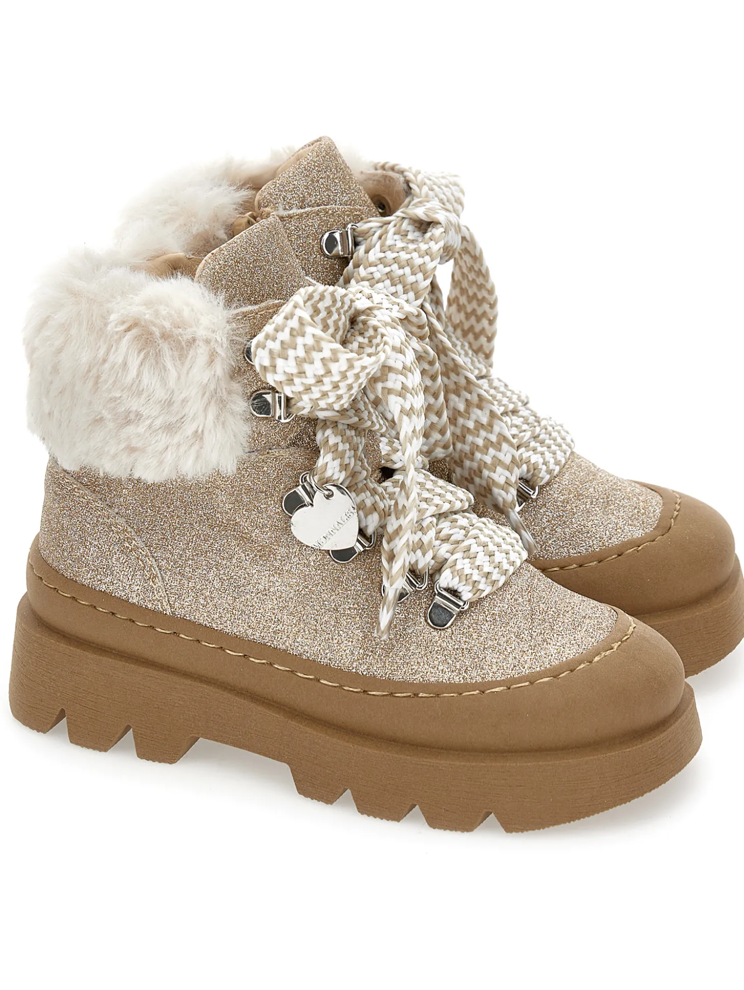 Scarponcini glitter peluche