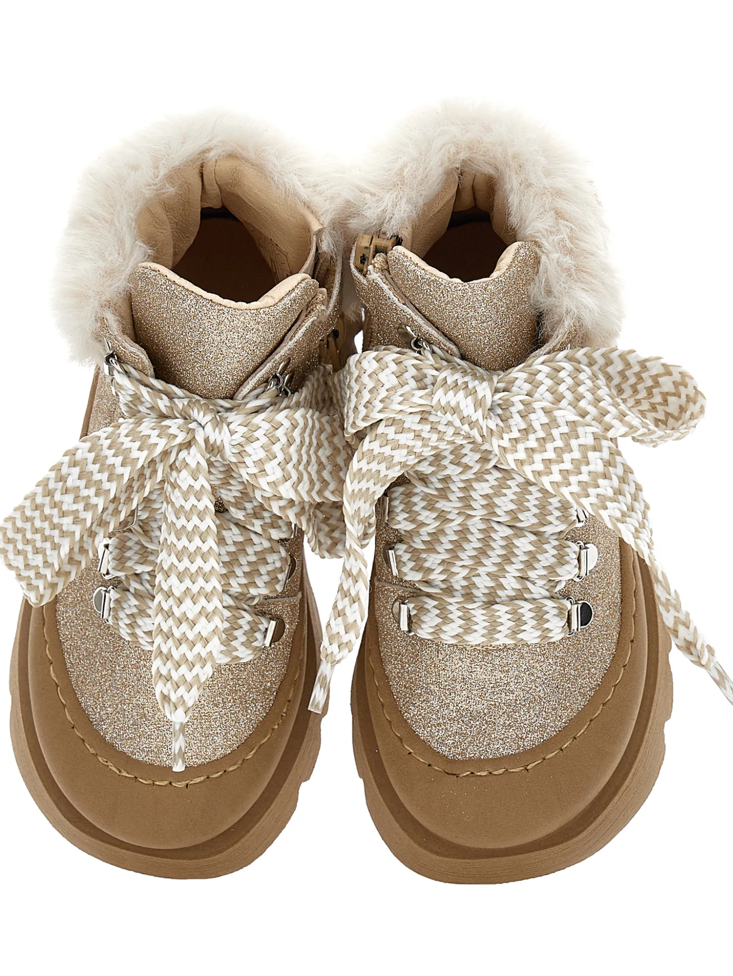 Scarponcini glitter peluche