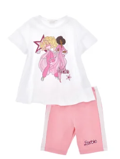 Set maxi t-shirt e pantaloni ciclisti Barbie