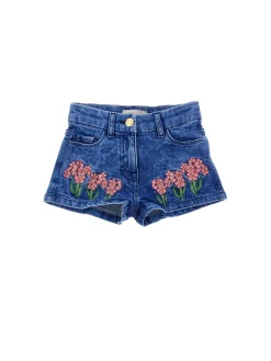 Short denim ricamati