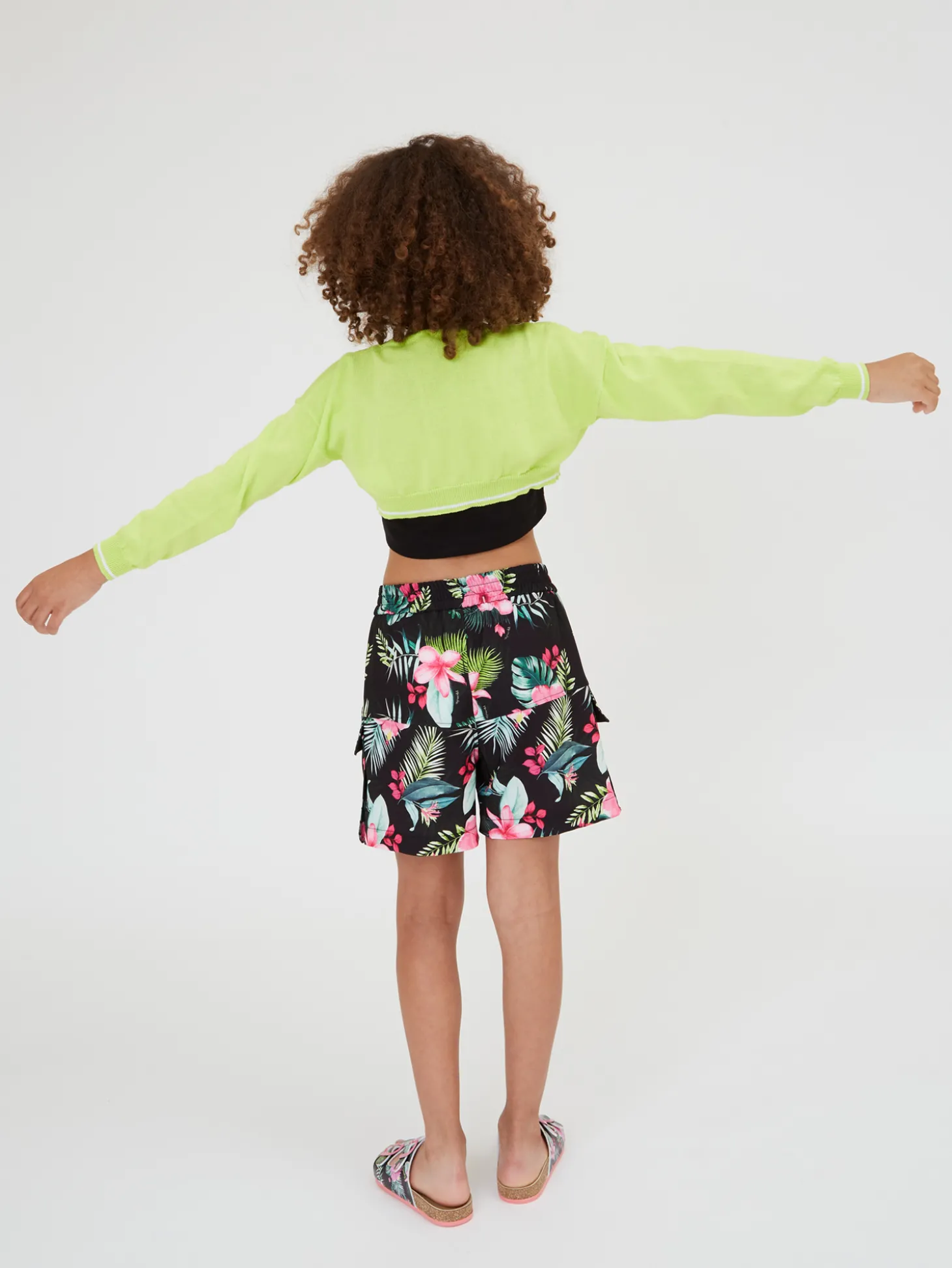 Shorts cady stampa jungle