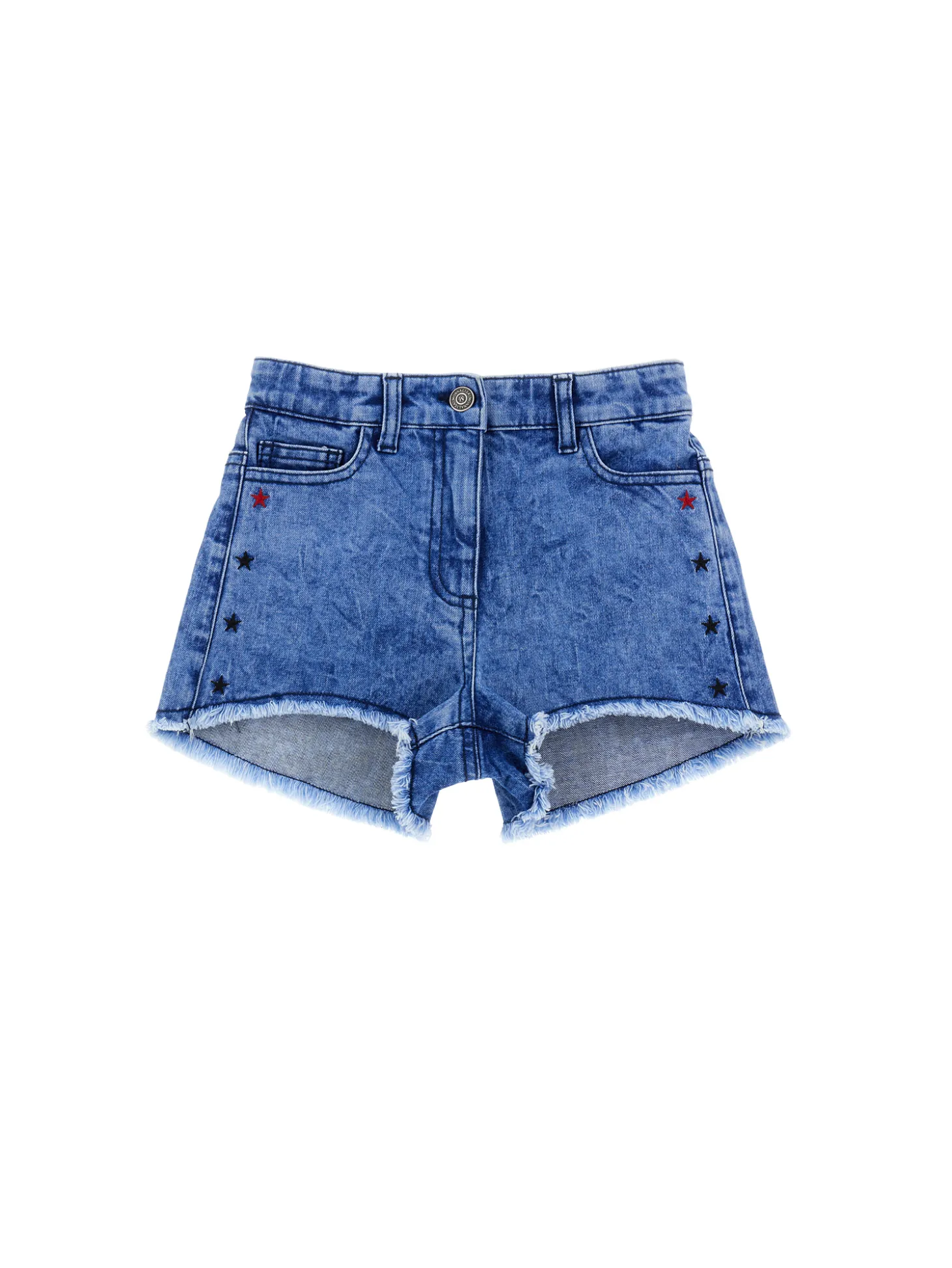 Shorts cinquetasche ricamato