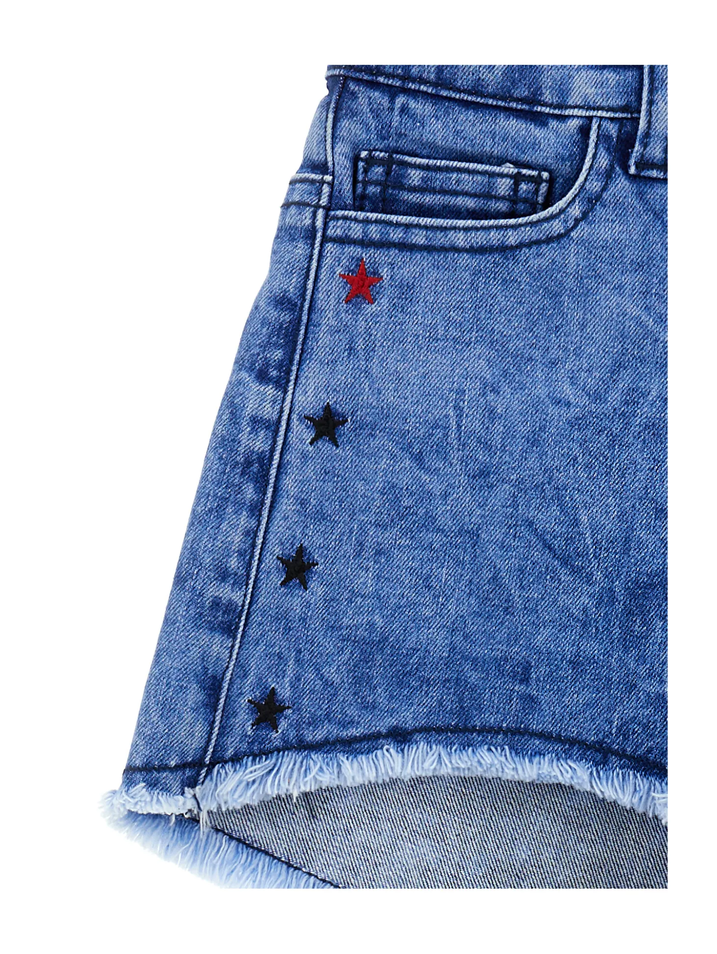Shorts cinquetasche ricamato