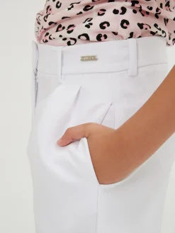 Shorts cr&ecirc;pe con pinces