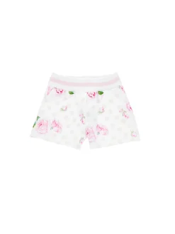 Shorts felpa floreali