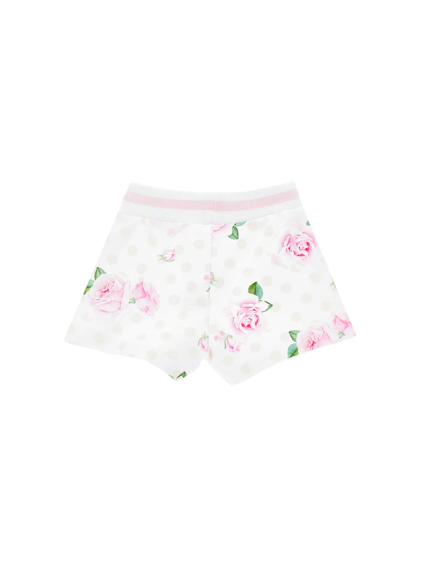 Shorts felpa floreali
