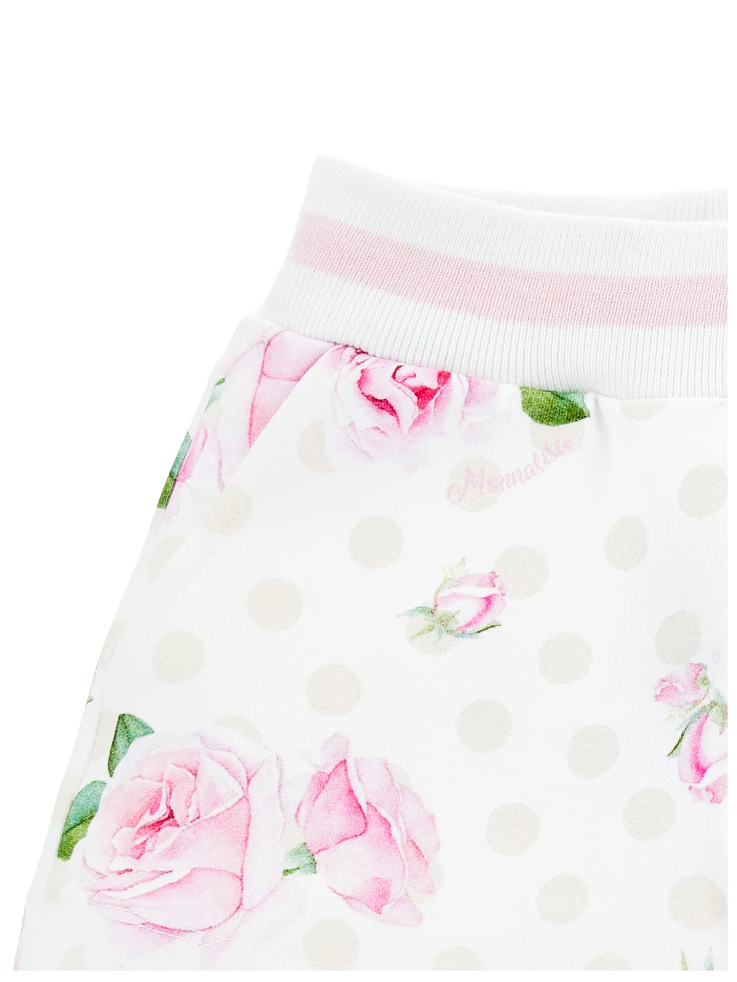 Shorts felpa floreali