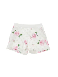 Shorts felpa floreali