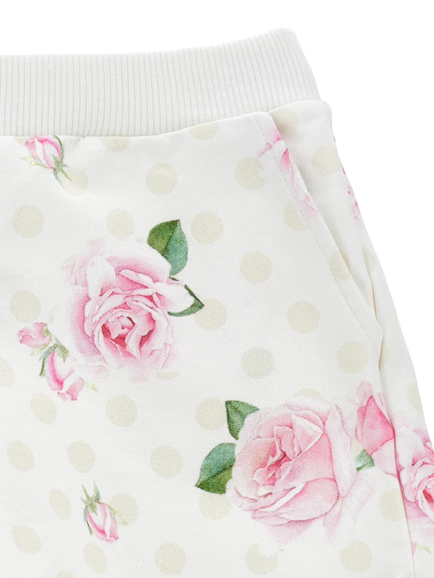 Shorts felpa floreali