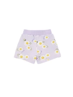 Shorts felpa margherite