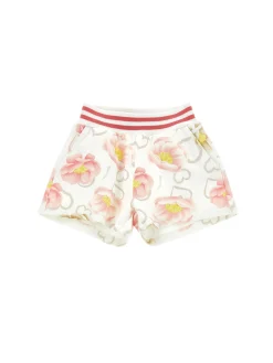 Shorts felpa stampa anemoni