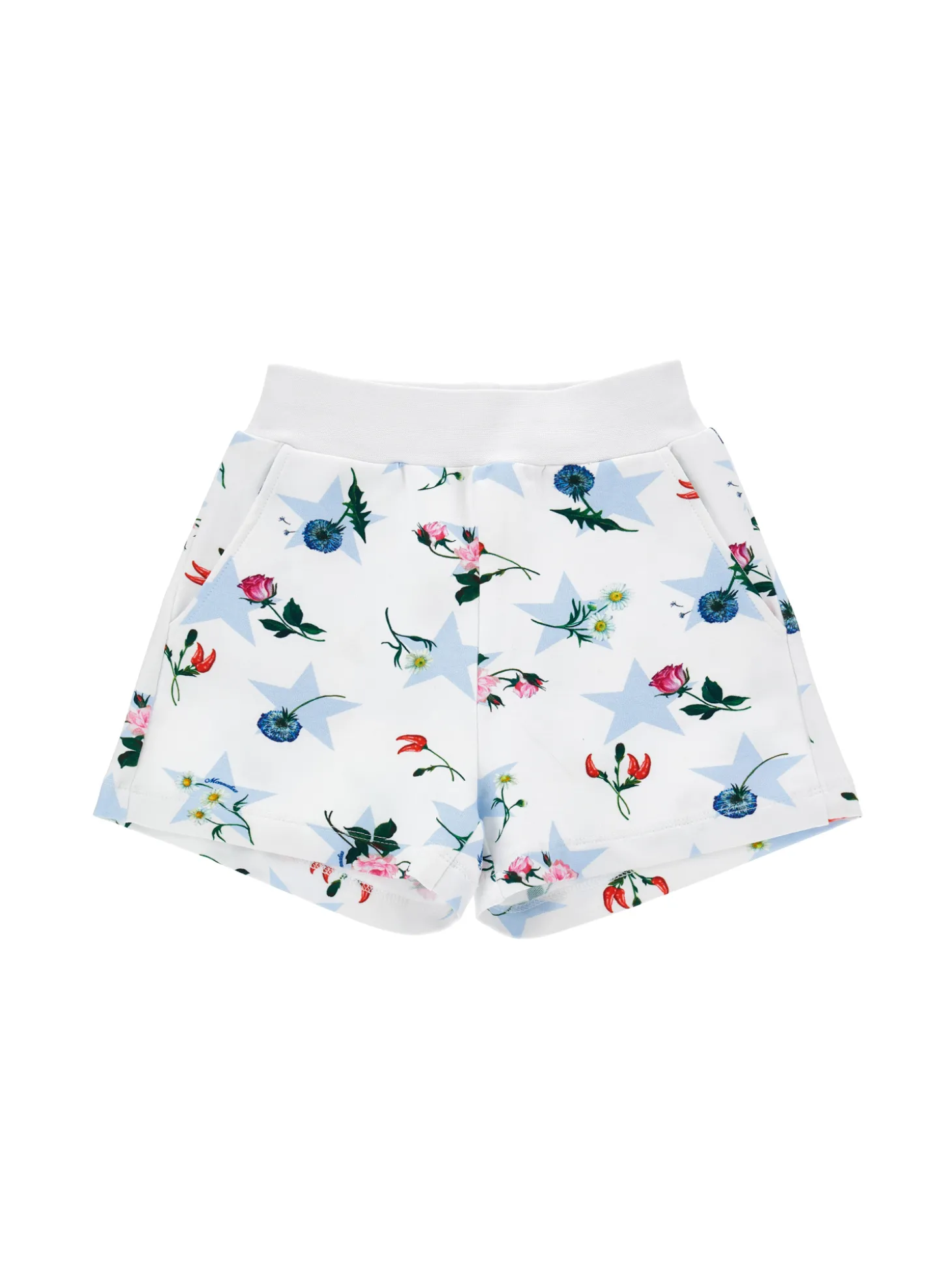 Shorts felpa stampa stelle