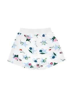 Shorts felpa stampa stelle