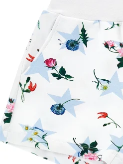 Shorts felpa stampa stelle