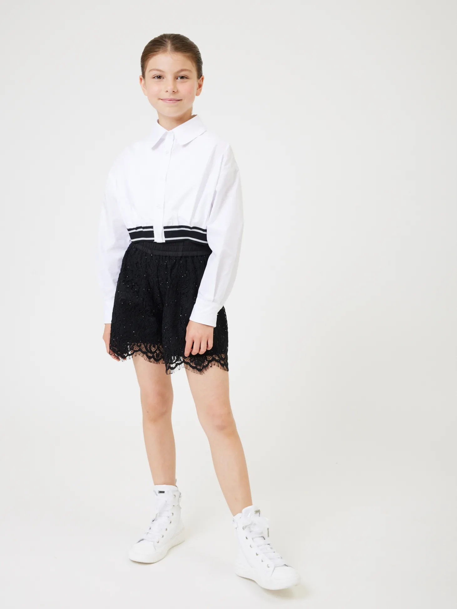 Shorts in pizzo