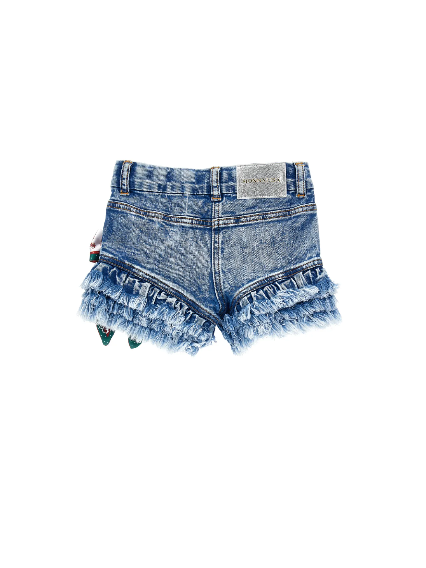 Shorts jeans con foulard