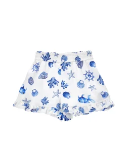 Shorts rasetto stampa marine