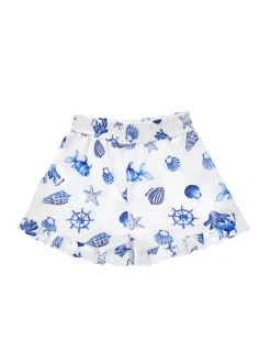 Shorts rasetto stampa marine