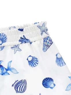 Shorts rasetto stampa marine