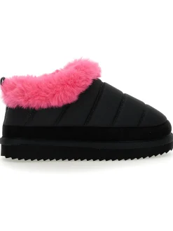 Slip on tessuto tecnico e peluche
