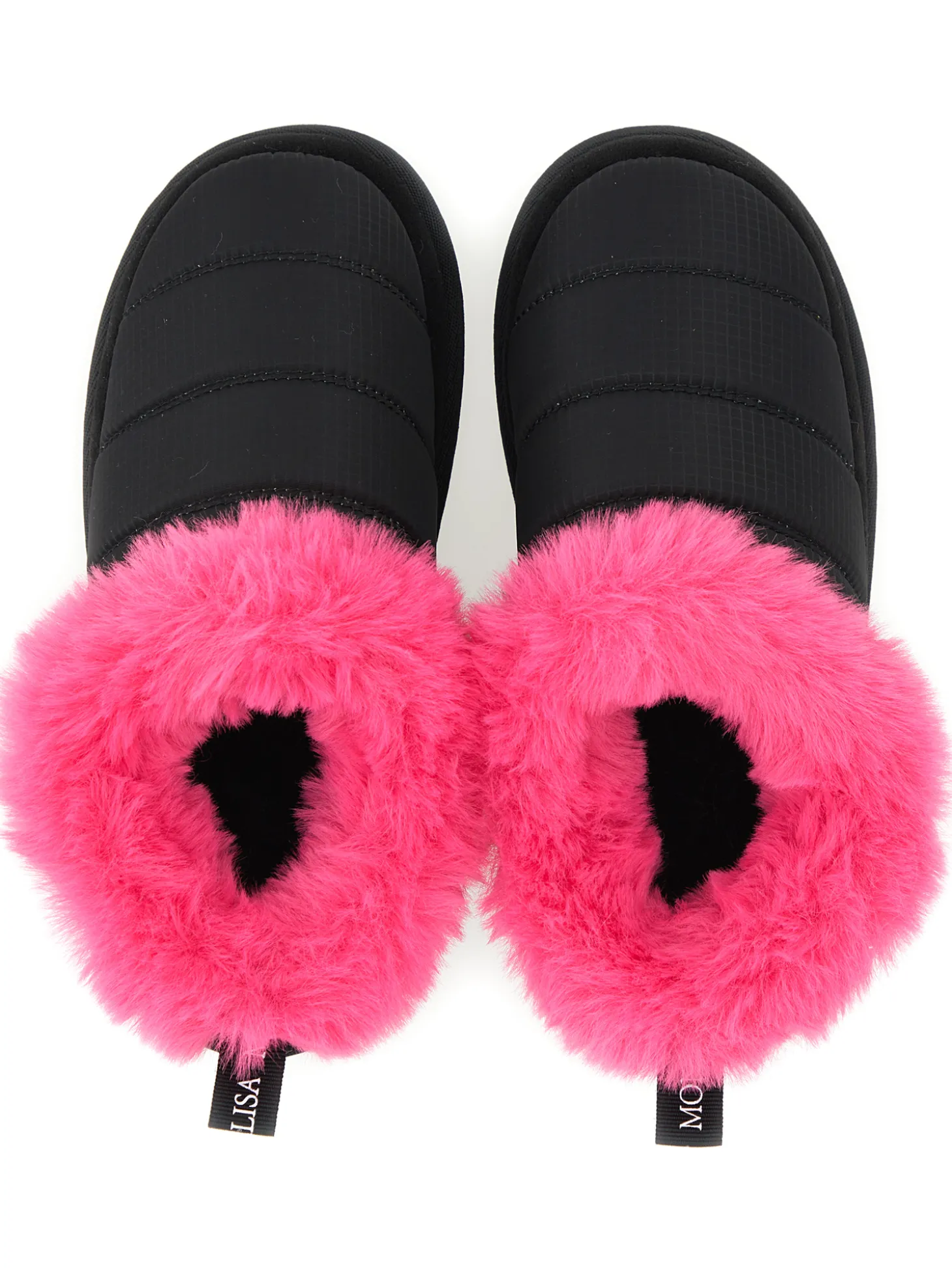 Slip on tessuto tecnico e peluche