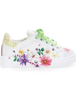 Sneakers bycast stampa fiori