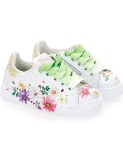 Sneakers bycast stampa fiori