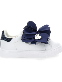Sneakers con petali in tessuto