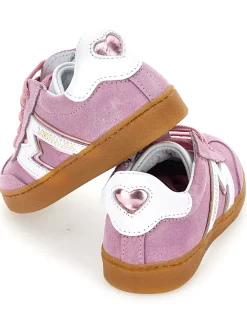 Sneakers crosta e nappa