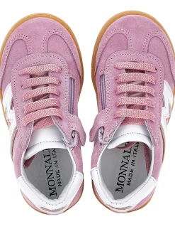 Sneakers crosta e nappa